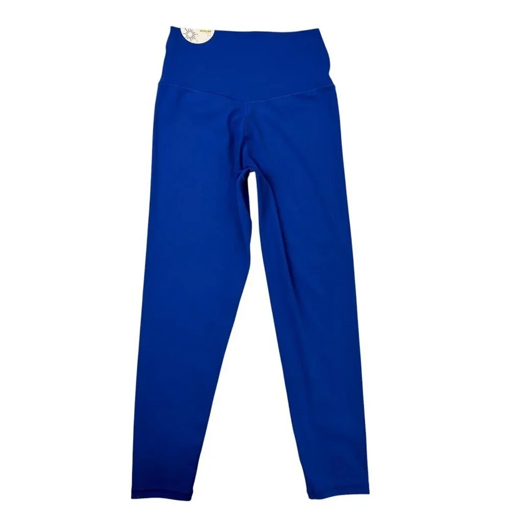 Offline by Aerie Real Me 7/8 High Rise Crossover Leggings Blue Size L NWT